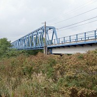 JR五日市線、多摩川第一橋梁。みごとなトラス橋