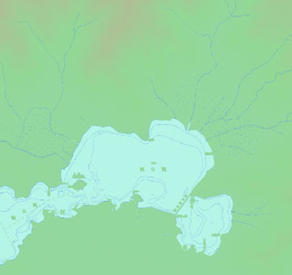 カシミール上で表示項目を変更した場合の地図画像