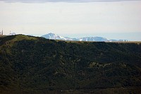 白馬岳。よく見ると左に杓子岳と白馬鑓も見える