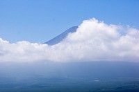 天上山（かちかち山）でやっと富士山頂が見えた